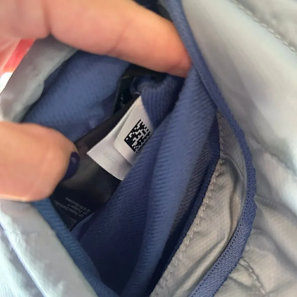 The North Face blue gray mossbud swirl reversible jacket top women’s M